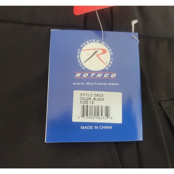 Rothco Women's EMT EMS Black Cargo Pants NEW Size 12 (34x30) Style 5632 - Picture 10 of 10